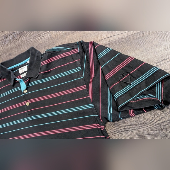Calloway Golf Sport Men's Black Striped Golf Polo Shirt Size XXL - Picture 3 of 10